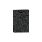 Custom branded RPET felt card holder in dark grey, sustainable bulk merch Australia by Wumble Merch
