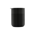 Custom branded 360ml ceramic coffee cup with silicone lid in moss green, bulk corporate drinkware Australia by Wumble