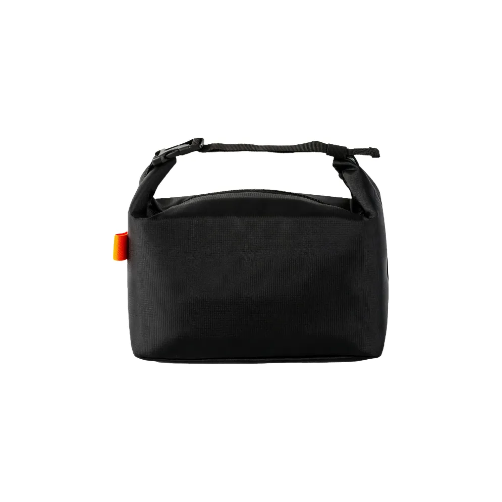 Custom branded black buckle lunch bag in oxford fabric for employee welcome kit Australia